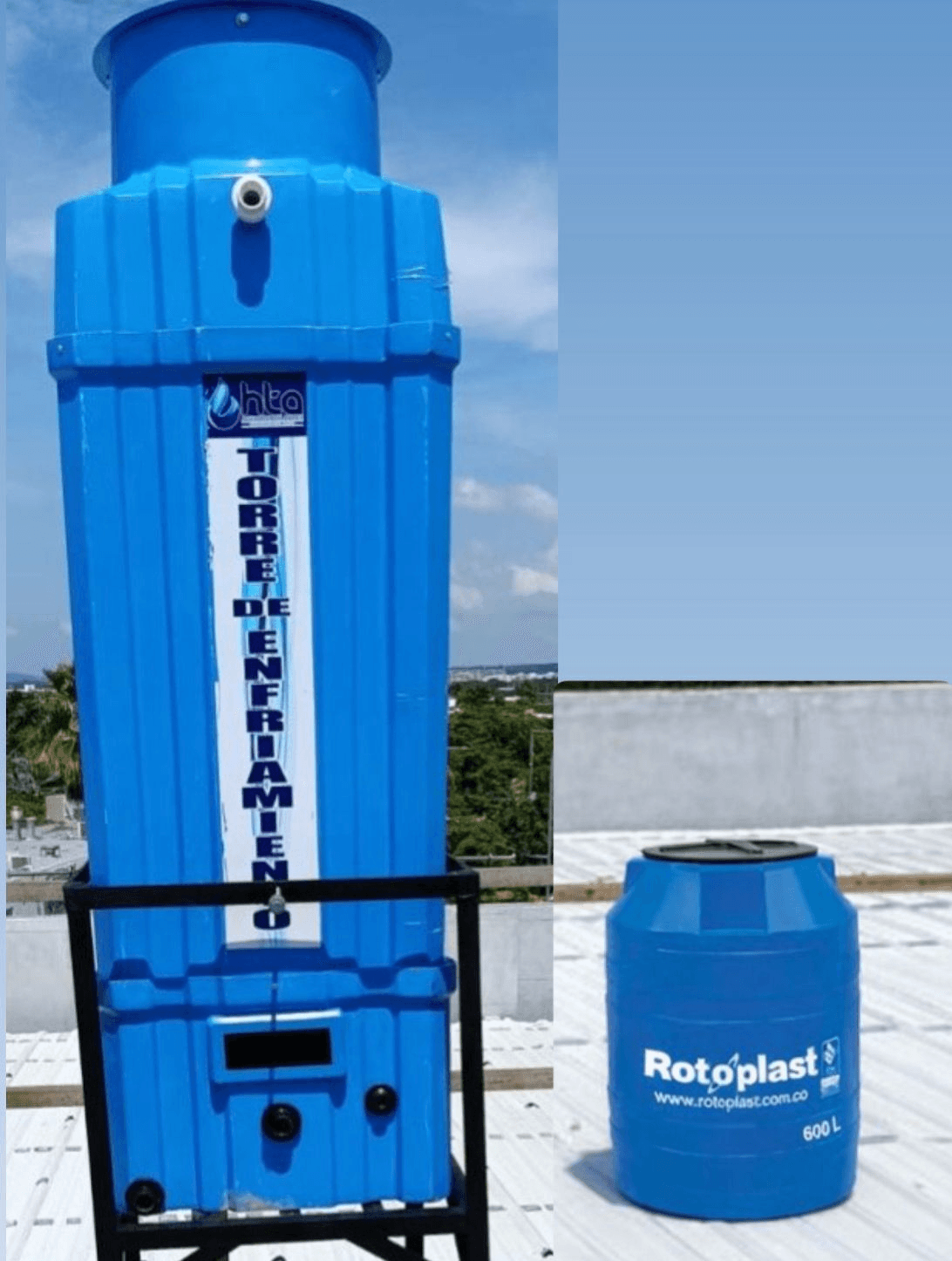 Enfriamiento industrial: Instalación en cubierta